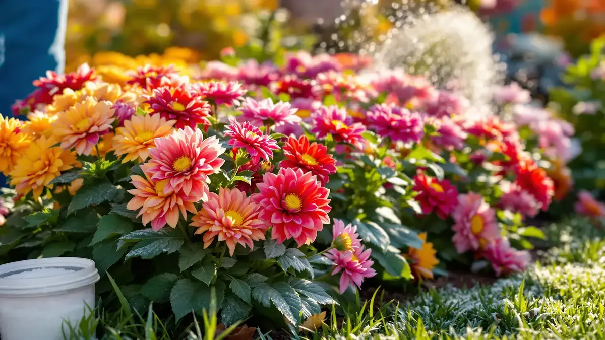 Chrysanten laten bloeien met Epsomzout
