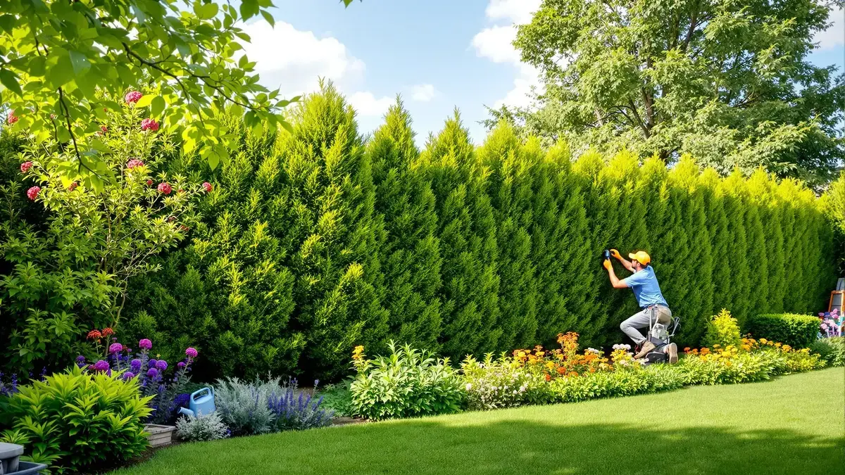 De onfeilbare methode voor een perfecte thujahaag het hele jaar door